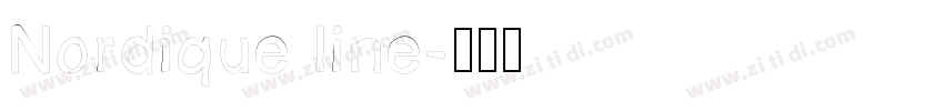 Nordique line字体转换